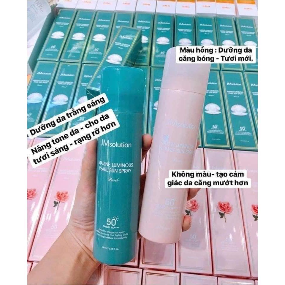 Xịt Chống Nắng Toàn Thân Jm Solution Spf 50 PA++++180ml (Hồng)