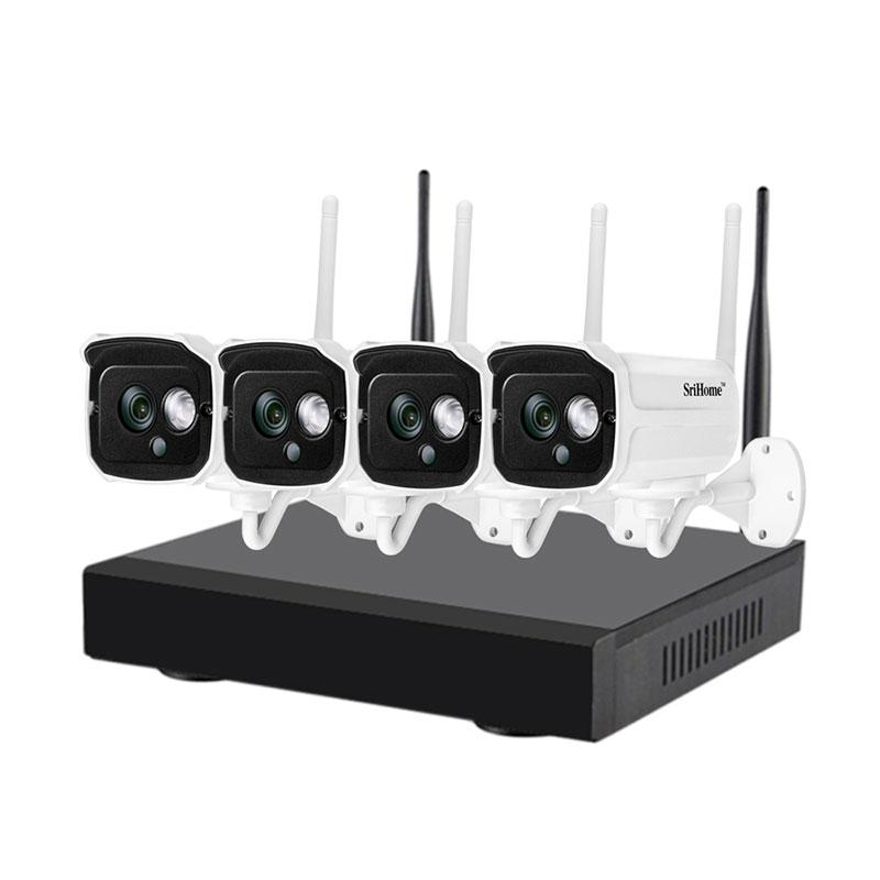 Bộ kit 4 camera wifi srihome và đầu thu nvs001 -bảo hành 6 tháng