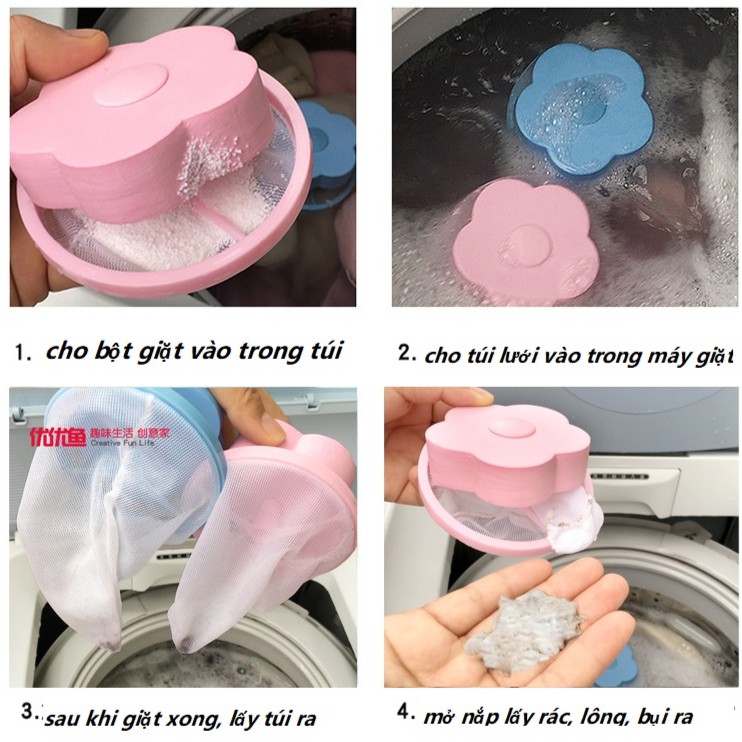 [HCM]Combo 3 Phao lọc cặn máy giặt