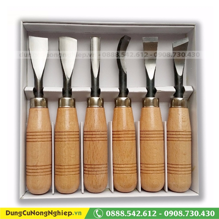 Bộ đục gỗ 6 cây cao cấp
