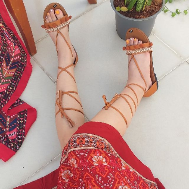 Giày Sandal Phong Cách Boho - tuamới