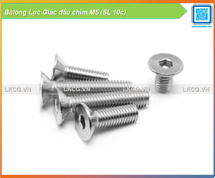 Bulong Lục Giác đầu chìm M5 (SL 10c)