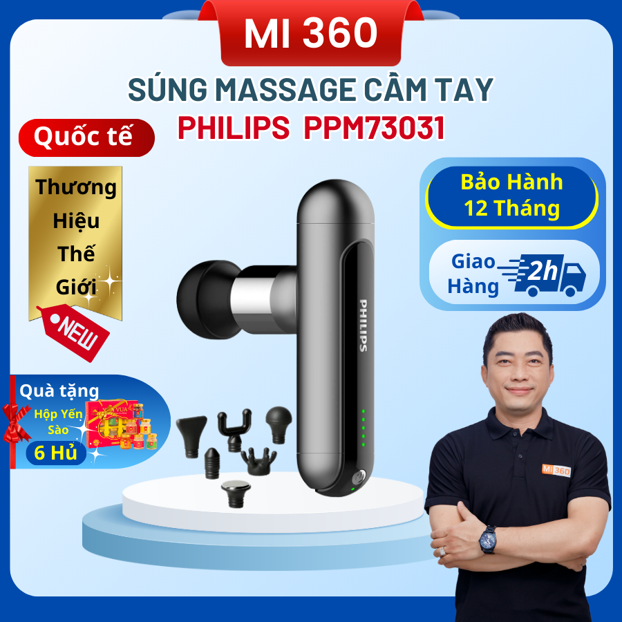 Philips ppm7303 Handheld Massage gun-original-12 months warranty