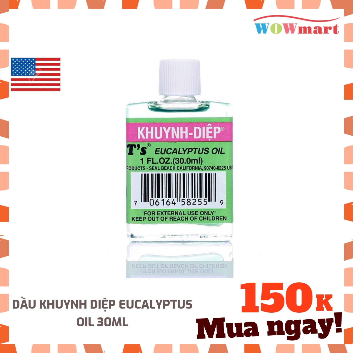 Dầu khuynh Diệp Eucalyptus Oil 30ml - MỸ