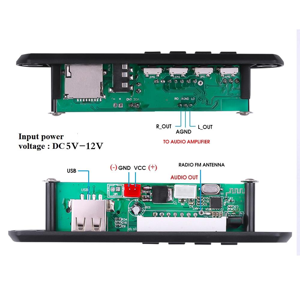 Mạch bluetooth FM,AUX,USB,TF (KAM000152)