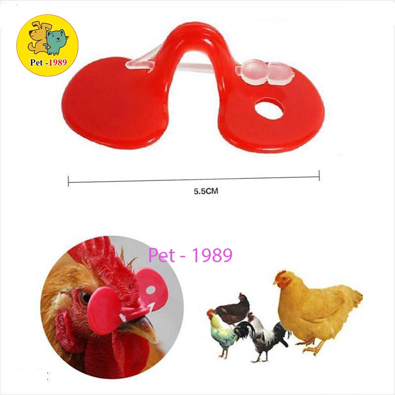 [Mã PET20K giảm 20K đơn 250K] 10 chiếc kính đeo mắt cho gà, chim trĩ Pet-1989