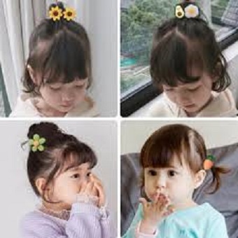 Set 2 vỉ - 20 dây buộc tóc cho bé gái
