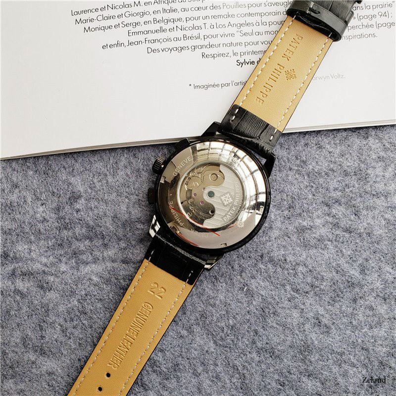 Đồng Hồ Nam Patek Philippe Dây Da Lộ Máy Cơ Automatic [Bảo Hành 12 tháng]