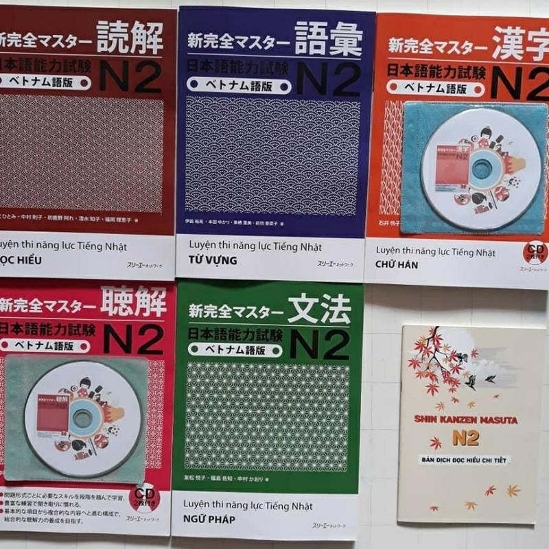 Sách tiếng nhật SHINKANZEN N2 gồm 5 quyển tặng cuốn đọc dịch 100
