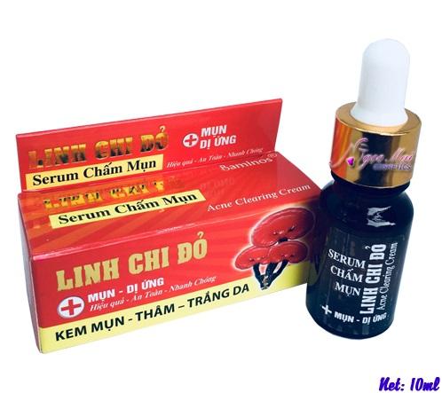 serum linh chi đỏ mụn – Thâm – Trắng da LINH CHI ĐỎ 10ml