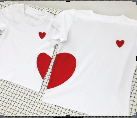 [giá sĩ] Áo đôi -áo cặp tình yêu mẹ và bé trai bé gái-nam nữ đủ mọi size chất COTTON  đẹp