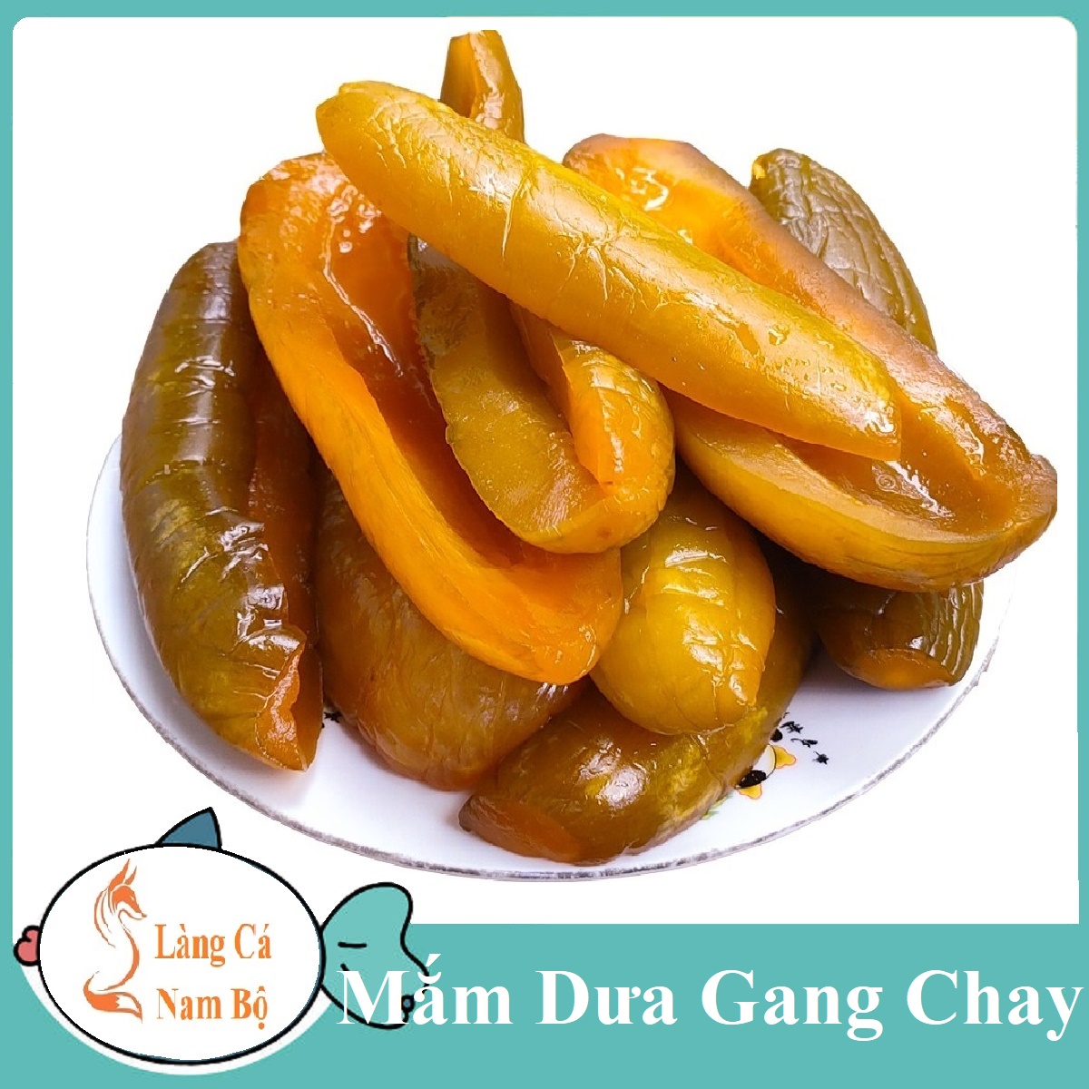 1kg mắm dưa gang miếng loại chưa trộn đã ngâm nước cốt mắm