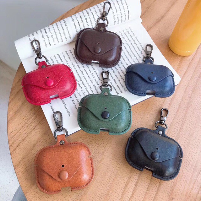 Bao da airpod 1/2 và pro khuy bấm ♥️