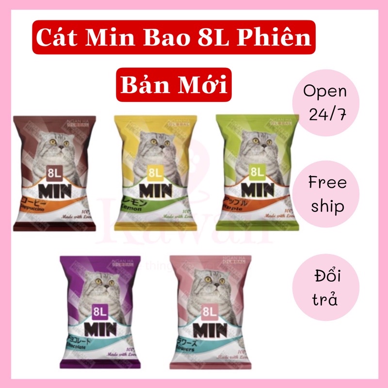 Cát Vệ Sinh Mèo Min 8L