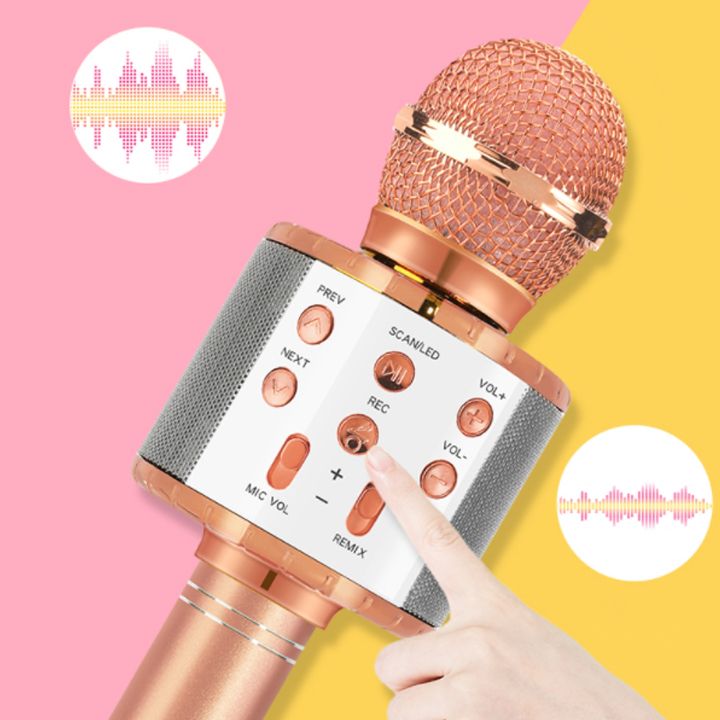 Micro Hát Karaoke - Mic Hát Không Dây Bluetooth
