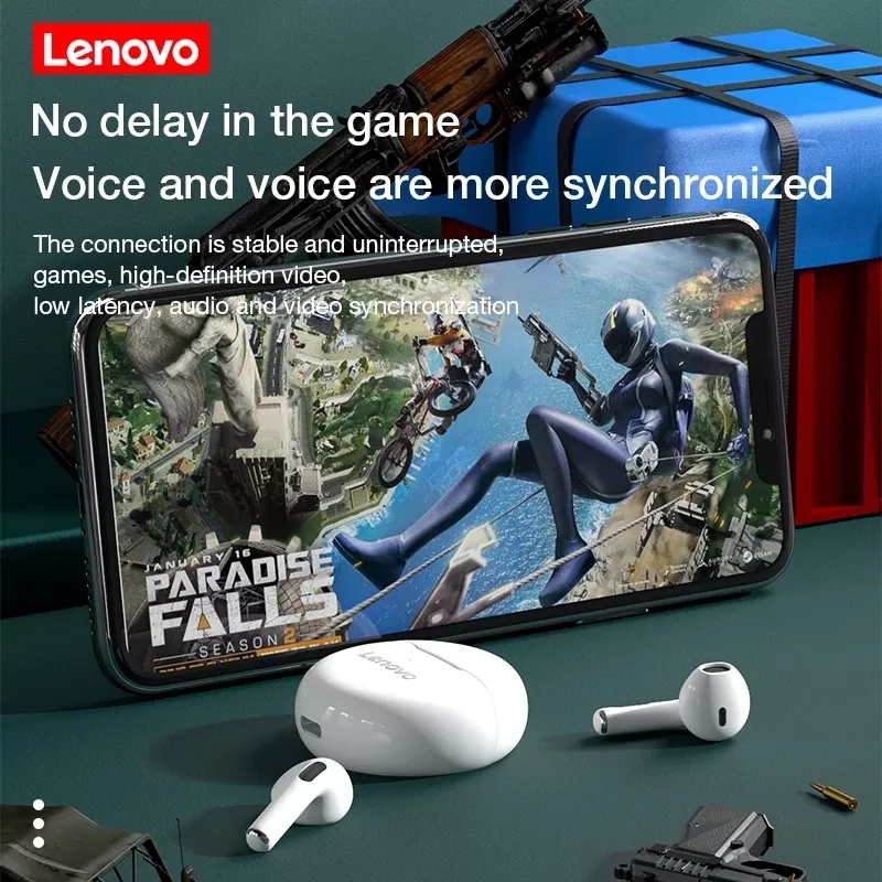 [Chính hãng] Tai nghe Bluetooth Lenovo HT38 chống ồn, có mic.