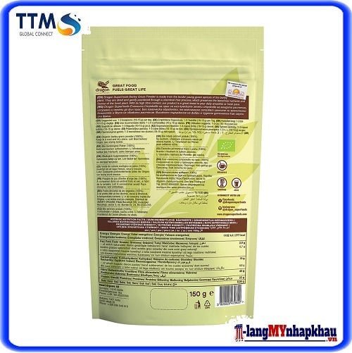 Bột Cỏ lúa mạch hữu cơ 150Gr