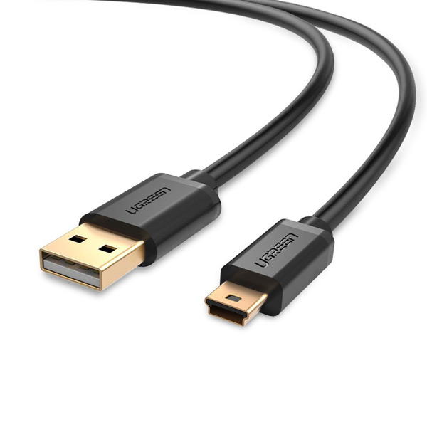 Cáp Mini USB to USB 2.0 Ugreen 10386 mạ vàng dài 3mét