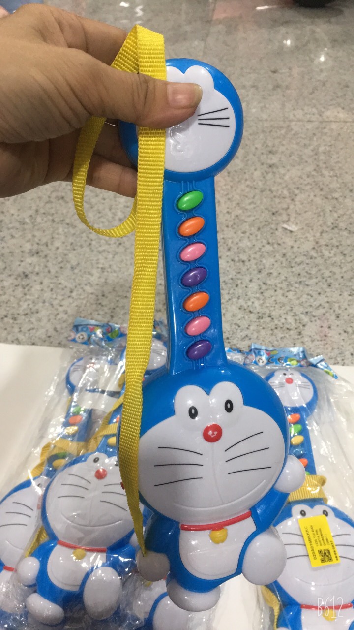 Đồ chơi đàn hình Doraemon dùng pin phát nhạc cho bé (ảnh thật)