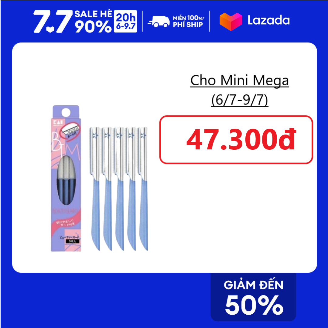 Combo 5 dao cạo cho nữ có lớp bảo vệ KAI