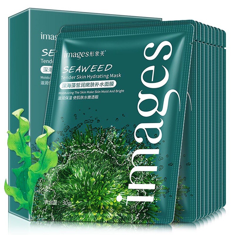 [HCM]MẶT NẠ TẢO BIỂN HỘP 10 MIẾNG