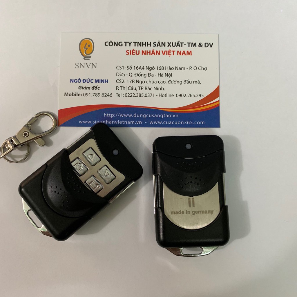 Điều Khiển Cửa Cuốn Mã Gạt Tần Số 433Mhz Germany