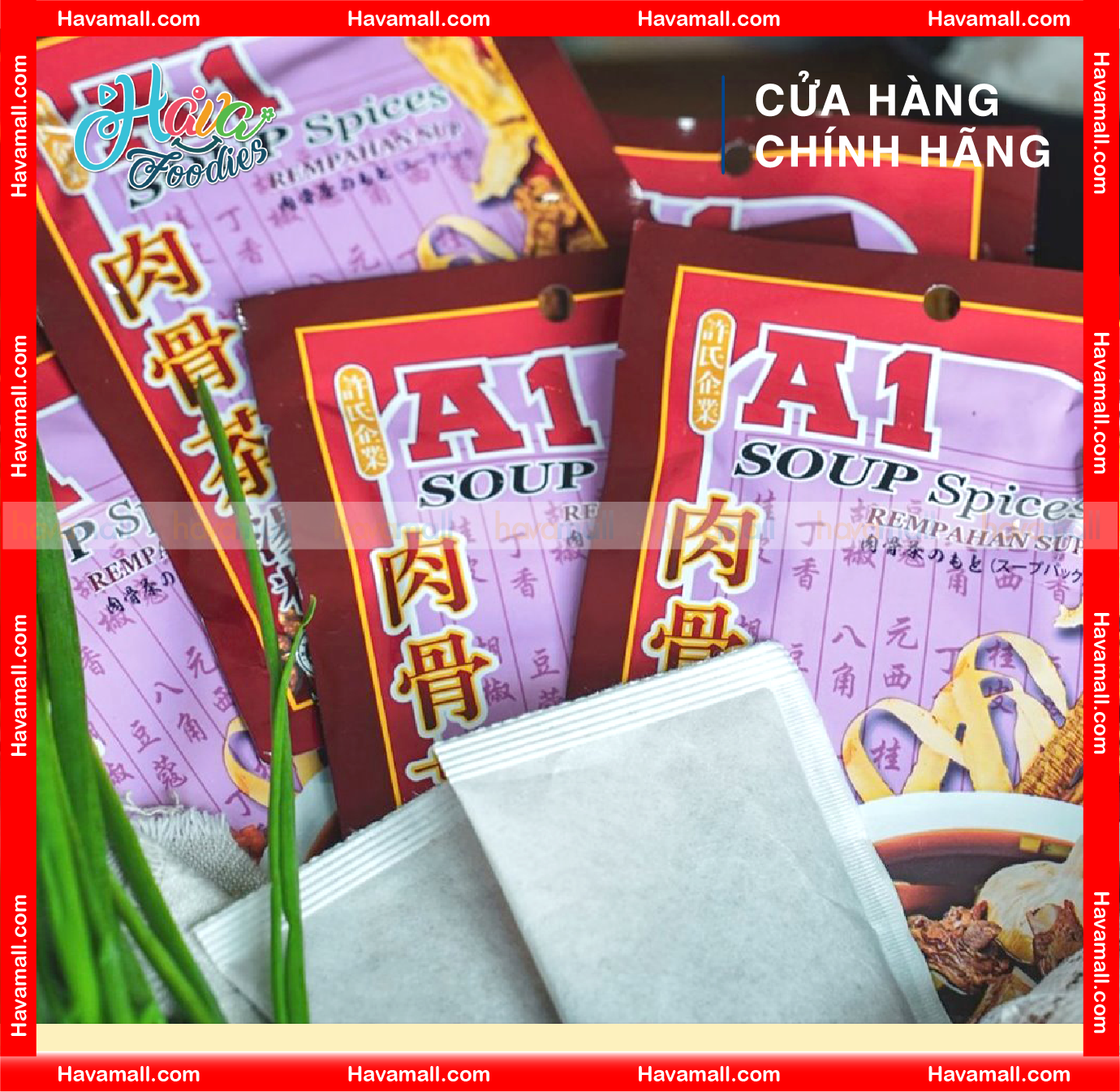 [HÀNG CÔNG TY NHẬP KHẨU] Gia Vị Súp Bak Kut Teh Hiệu A1 Gói 35g