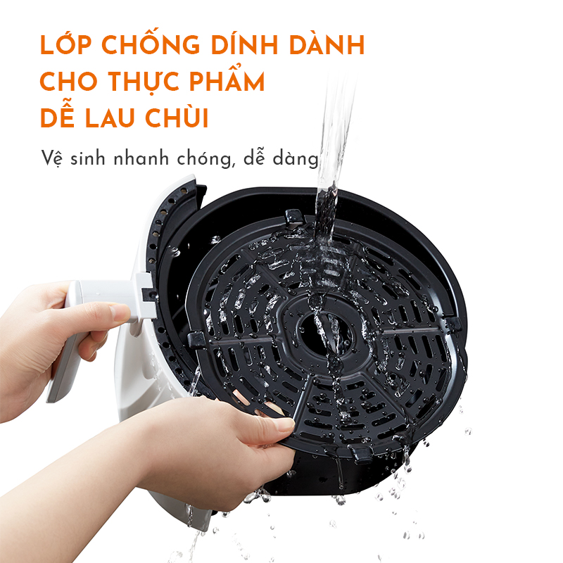 Nồi chiên không dầu GAABOR GA-M4A01 KA dung tích 4L công suất 1200W 8 chế độ - Hàng chính hãng