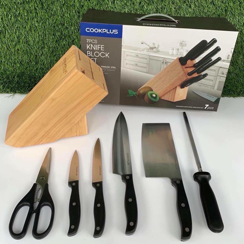 [HCM]BỘ DAO 7 MÓN COOKPLUS RAINBOW-LOR722