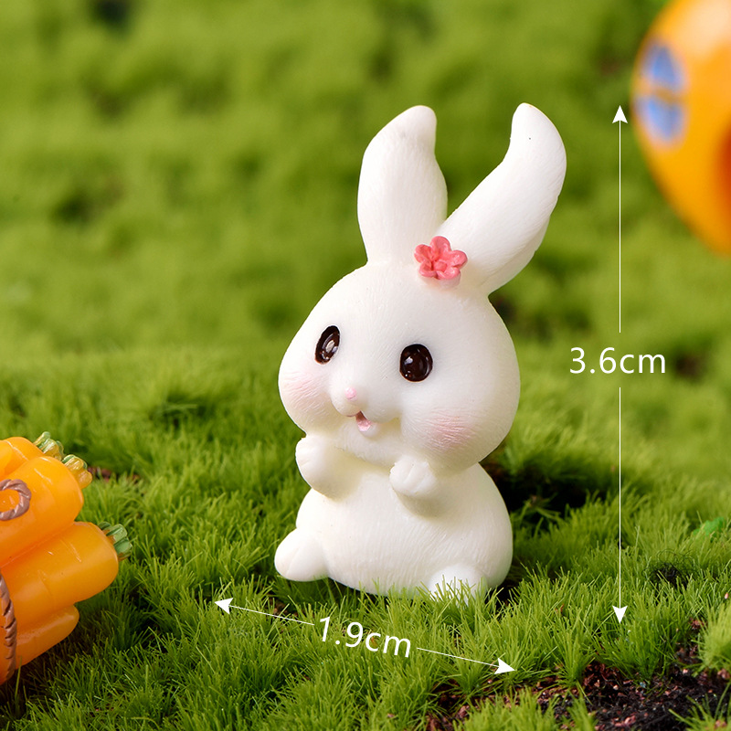 Thỏ Mô hình trang trí tiểu cảnh, terrarium