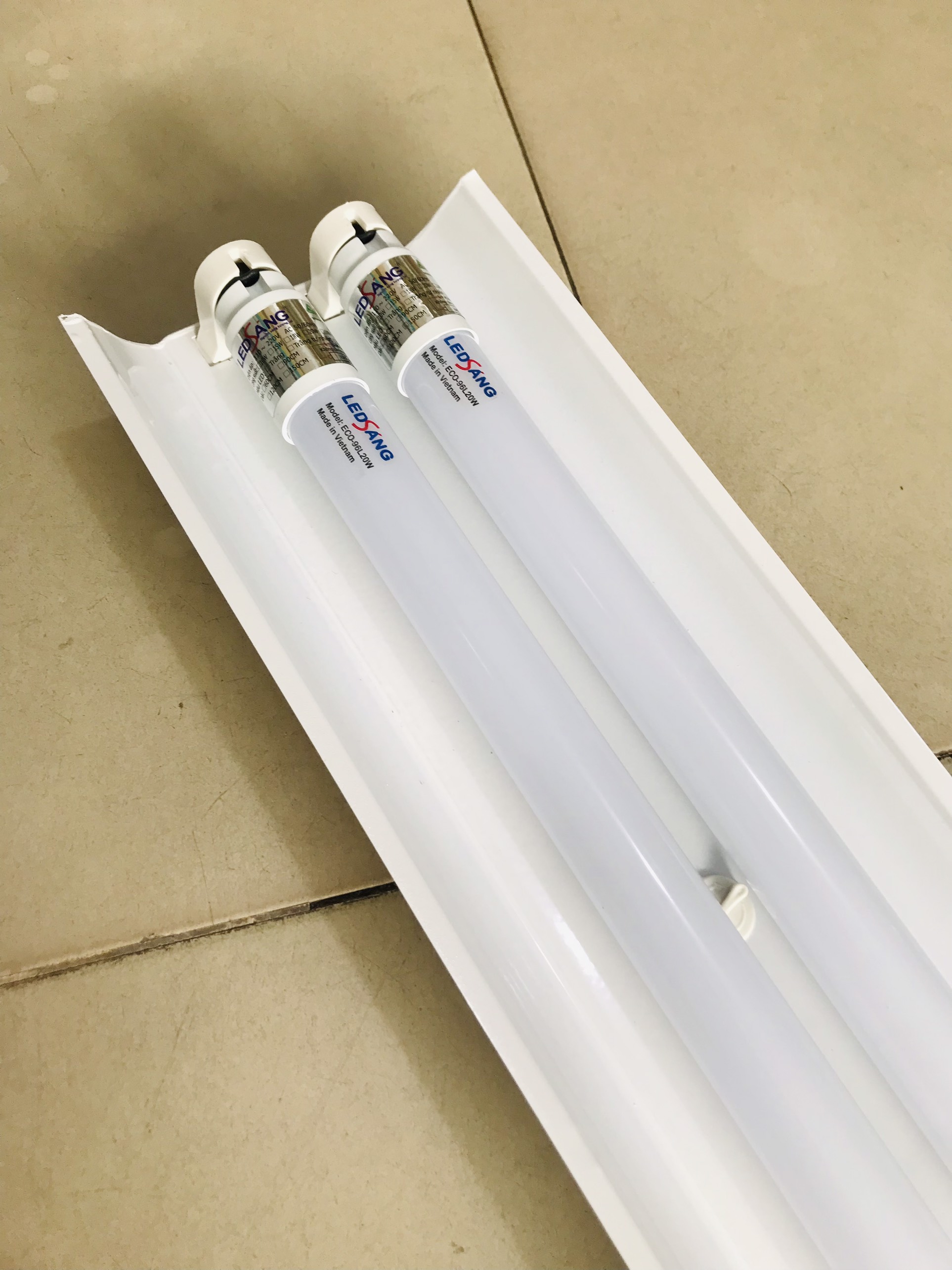 [HCM]COMBO 10 máng đèn LED 1.2m đôi ( máng đèn led chóa đôi )