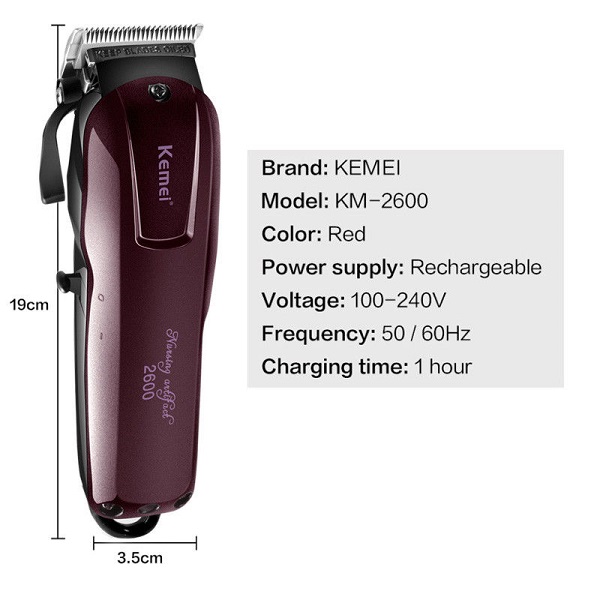 Tông Đơ Cắt Tóc Kemei KM-2600