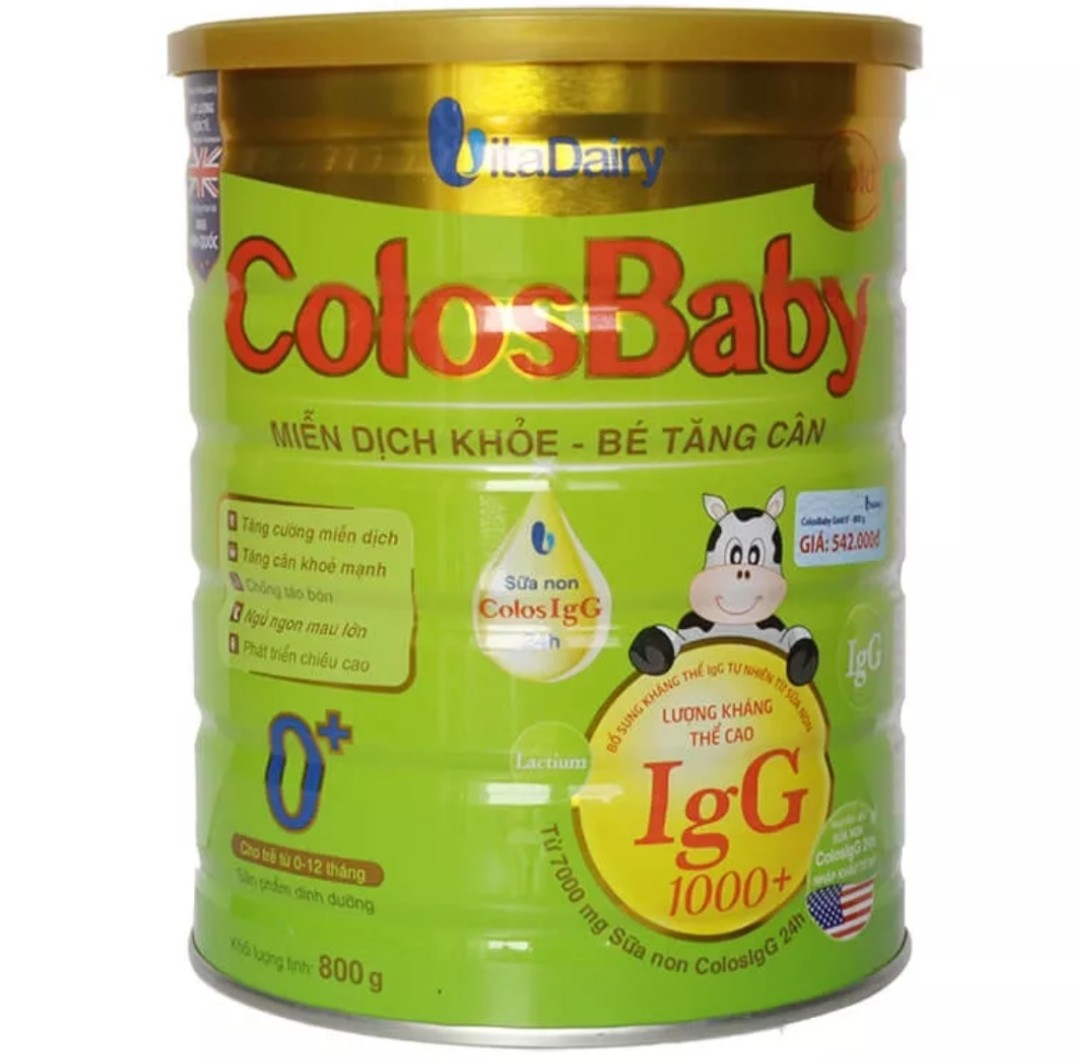 Sữa bột Colosbaby gold 0+ 800gr (date mới - có mã QR tích điểm)
