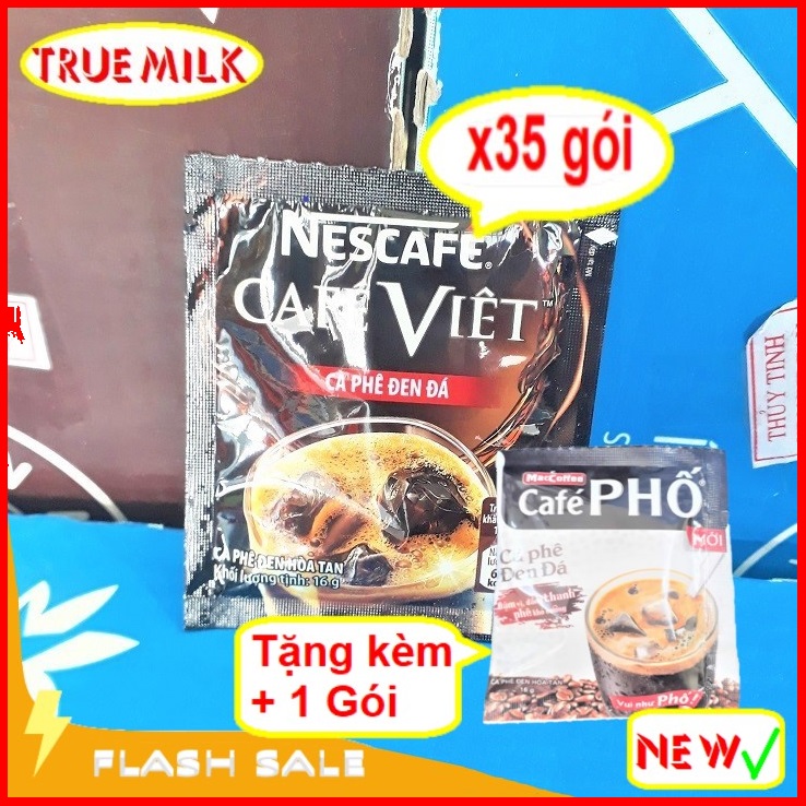 Combo 35 gói x 16g nescafe café việt đen đá - ca phê đen đá - cafe viet - ca phe viet - cafe đen da - cafe da - nescafe - ca phe viet - cafe viet - nescafe viet - viet35