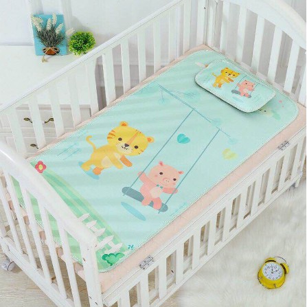 Chiếu lụa điều hòa 3D kèm gối cho bé