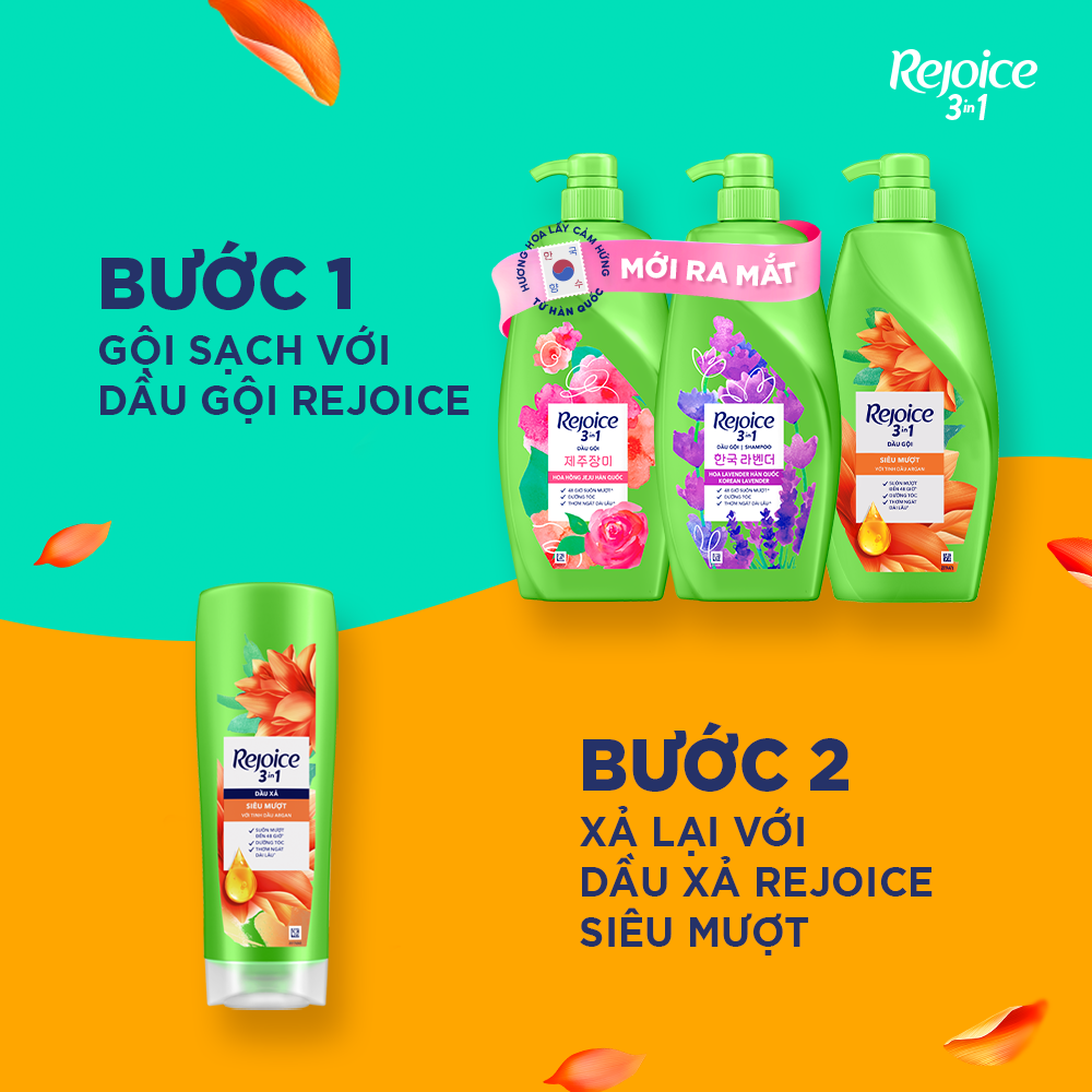 Dầu Gội Siêu Mượt Rejoice 650Gr