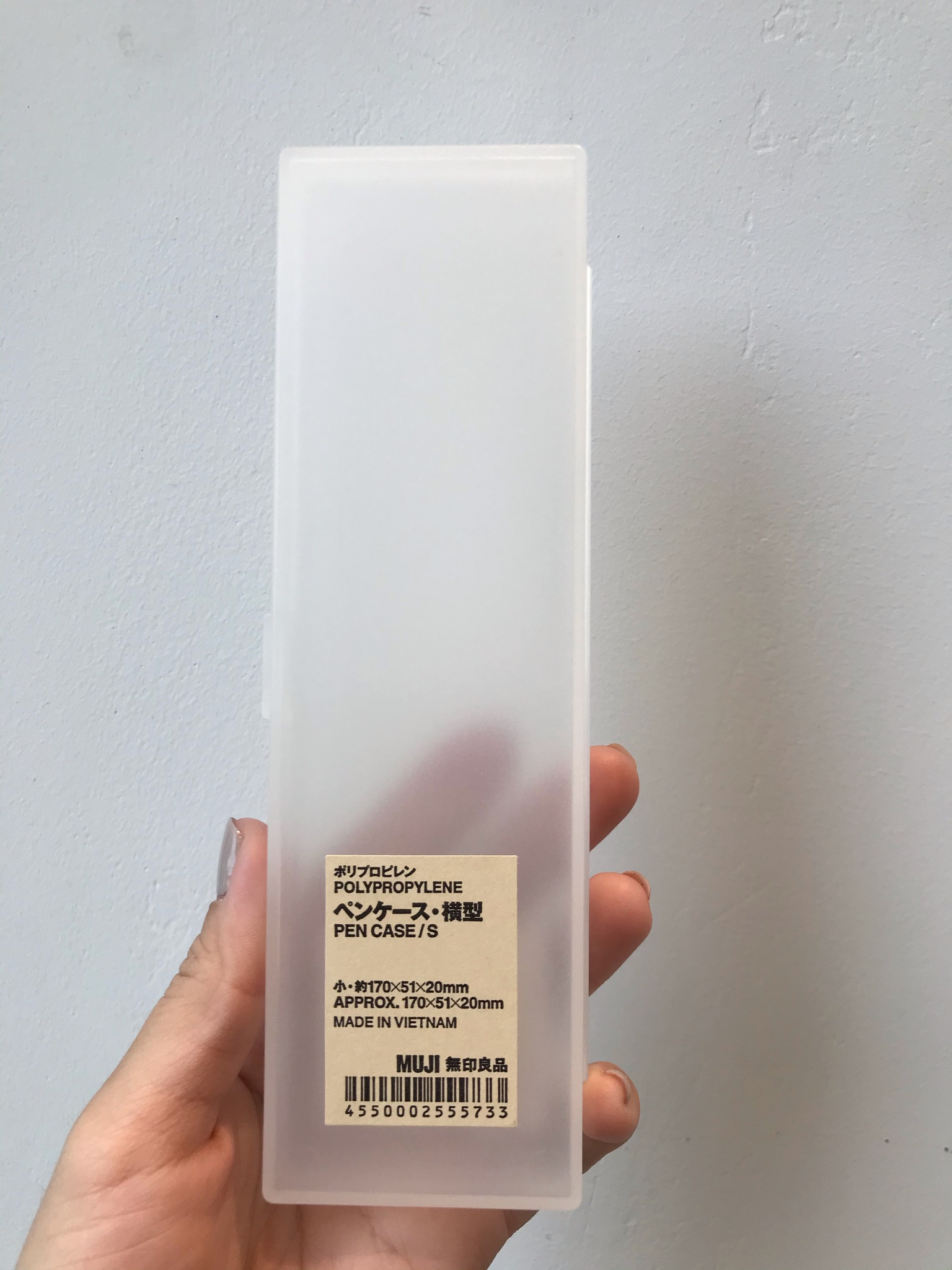 HỘP BÚT NHỰA MUJI 2 SIZE