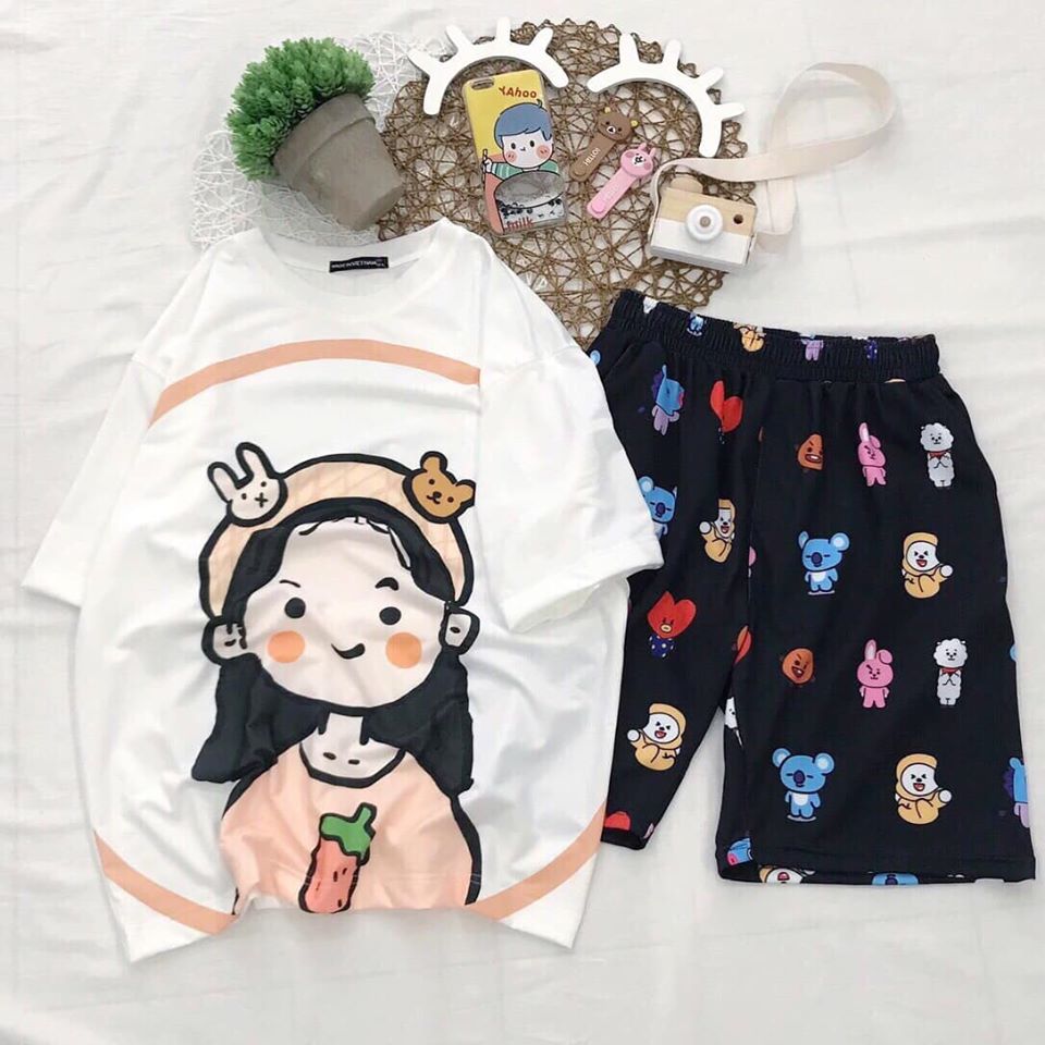 Set quần áo nữ kiểu dáng trẻ trung năng động