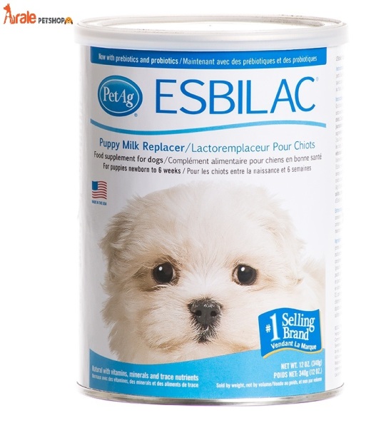 Sữa bột Esbilac thương hiệu số 1 thế giới dành cho cún bổ sung đầy đủ dinh dưỡng, khoáng chất-Aralepetshop
