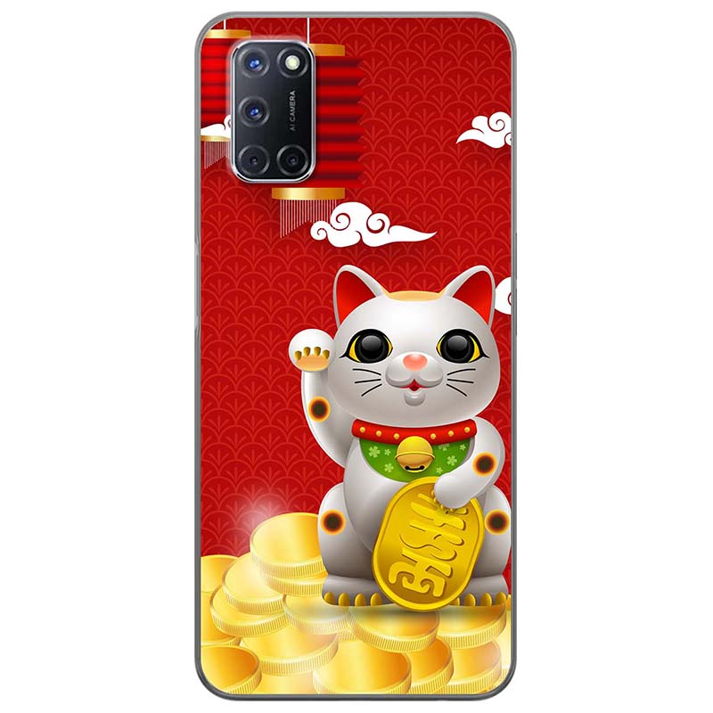 [HCM]Ốp lưng dành cho Oppo A52 (2020) mẫu Mèo thần tài