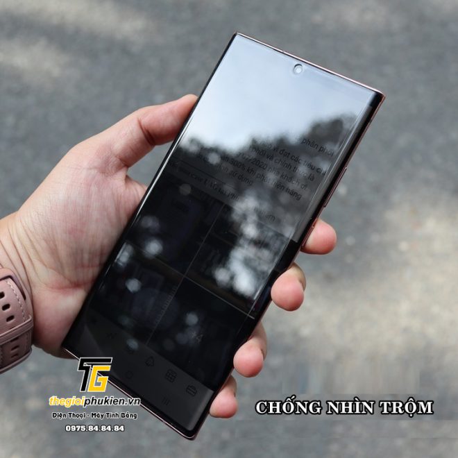 Tấm dán samsung note 10 plus, note 20, note 20 ultra, s20, s20 ultra, s21, s21 plus, s21 ultra ppf full màn chống nhìn trộm