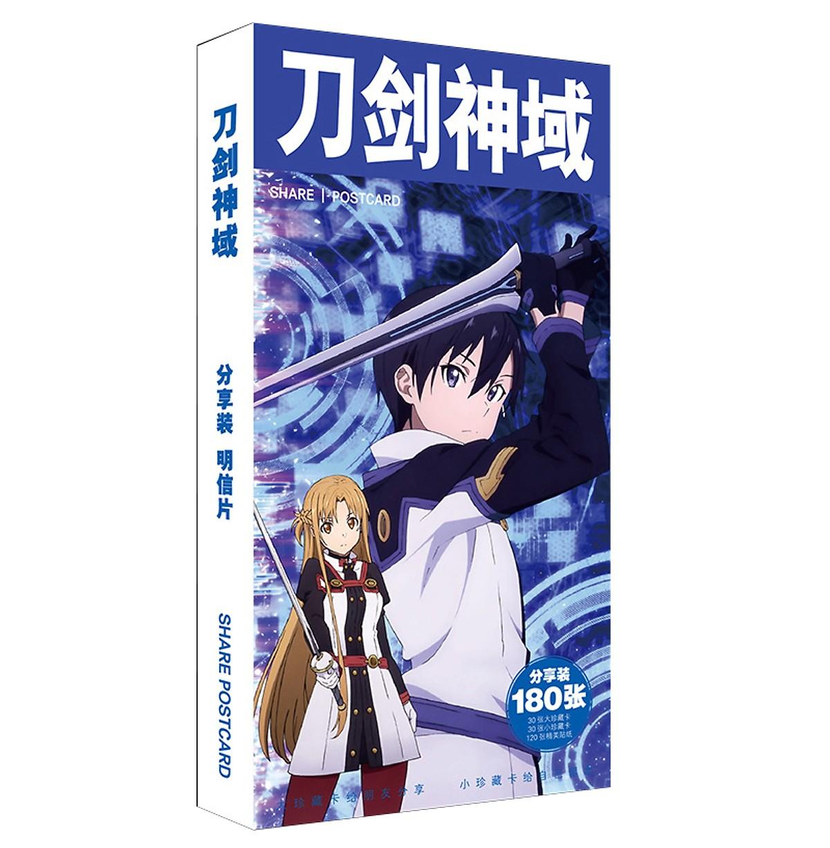 Bộ Postcard Hộp ảnh Anime Sword Art Online 180 pcs