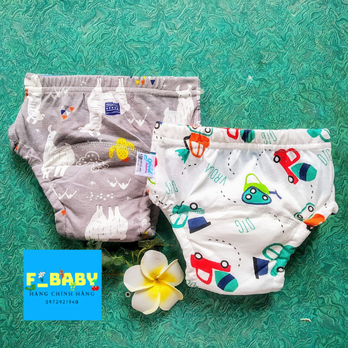 Set 2 Quần bỏ bỉm 6 lớp khô thoáng hiệu Goodmama cho Bé Trai.