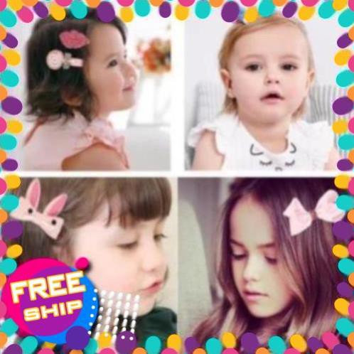 Ninikids: Set 18 món: kẹp tóc và chun buộc tóc cho bé/