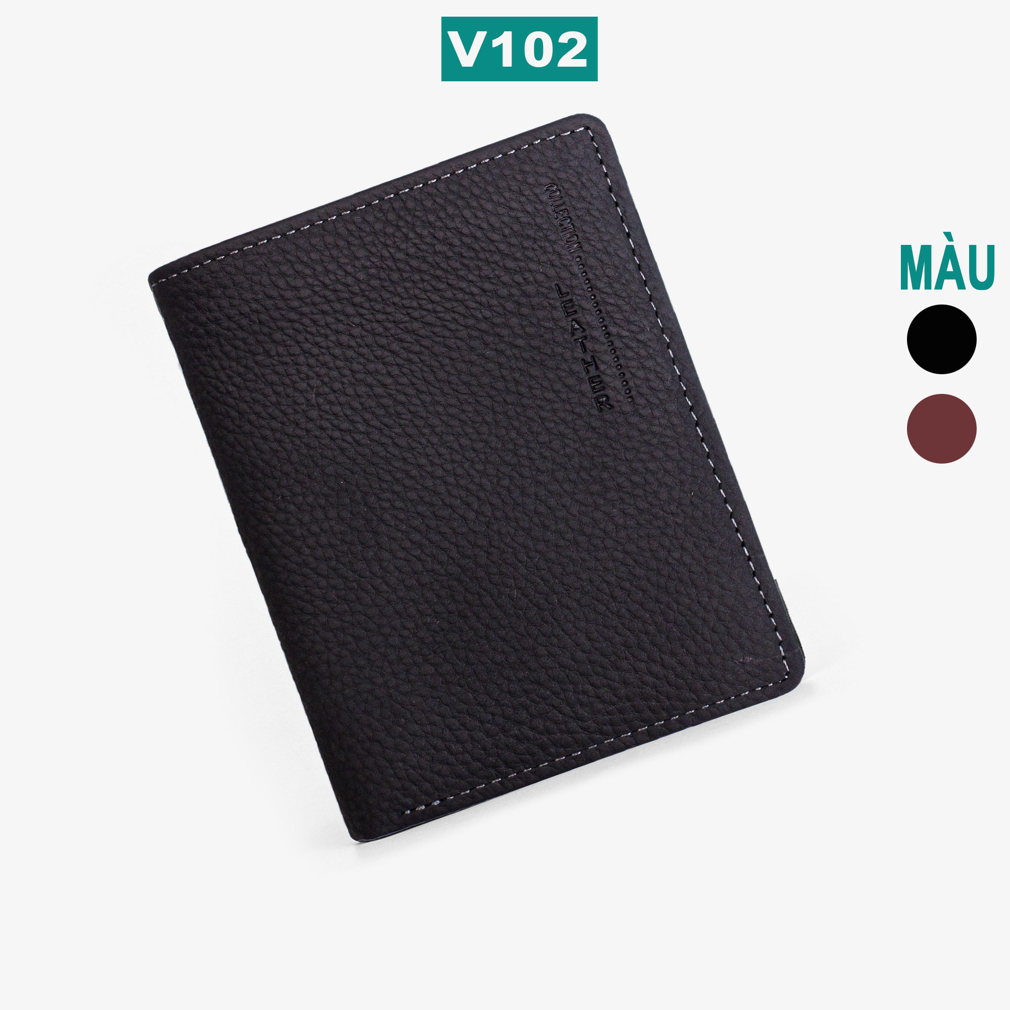 Ví nam da bò sáp Mexico V102 cao cấp, bóp nam da bò thật nhiều ngăn chứa tiền chứa thẻ, dáng ngang và đứng có khóa kéo, 2 màu đen và nâu,Fullbox hộp sang trọng làm quà tặng,thương hiệu Bụi leather chuyên đồ da thật