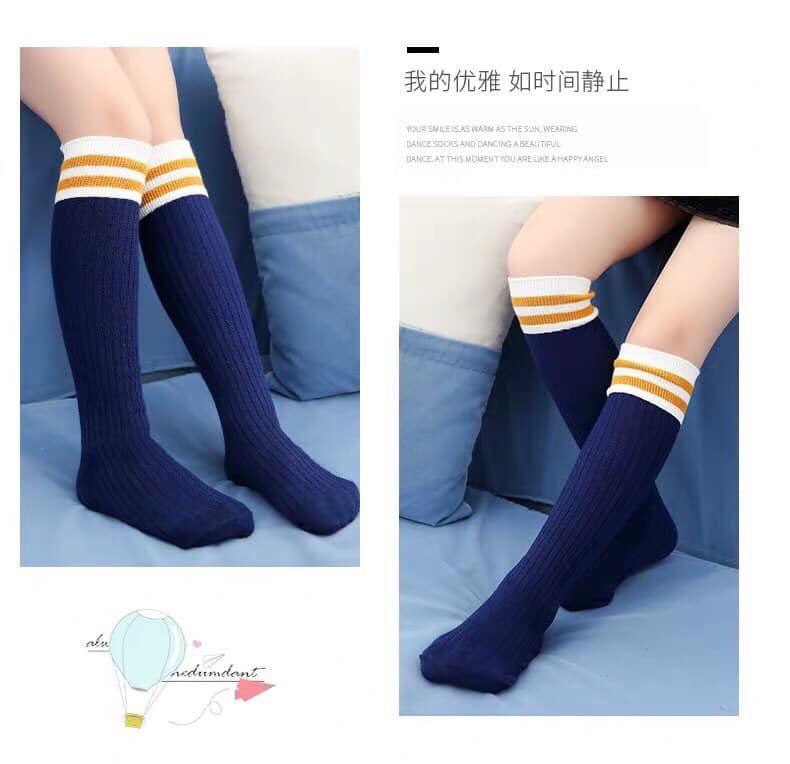 Set 5 Đôi Tất Cao Đùi Cho Bé (5 đôi 5 màu )