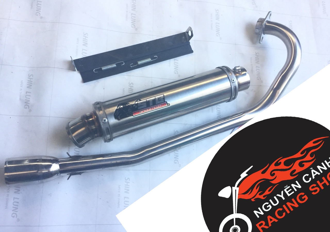 Bộ pô stb full cổ pô exciter 135 độ bô nổ xe ex