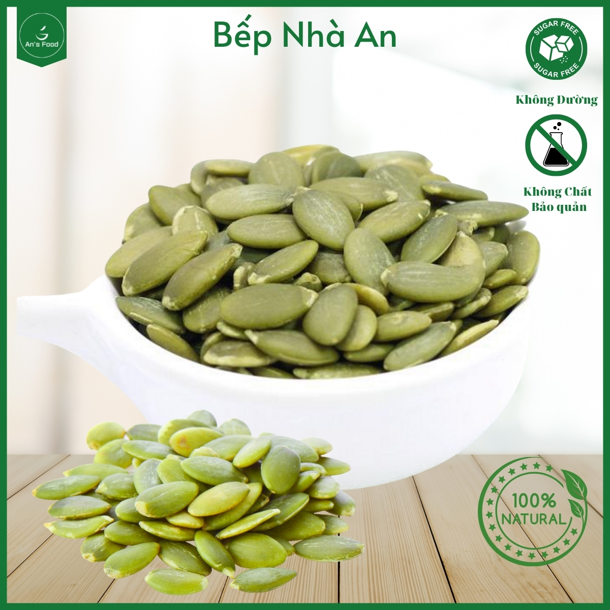 Nhân bí xanh ấn độ gói 500g