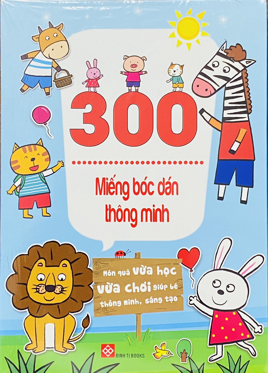 Bộ sách 300 miếng bóc dán thông minh