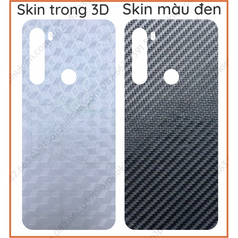 Miếng dán mặt lưng skin carbon htc u20 5g
